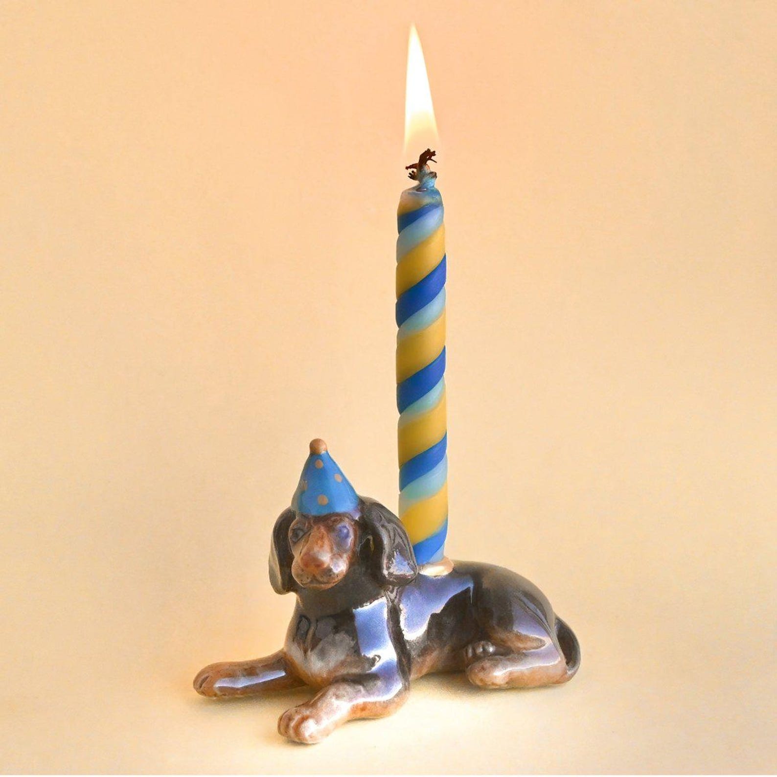 🎄CHRISTMAS ON SALE🔥Cake Topper | Handcrafted Porcelain Figurine | Birthday Candle Holder