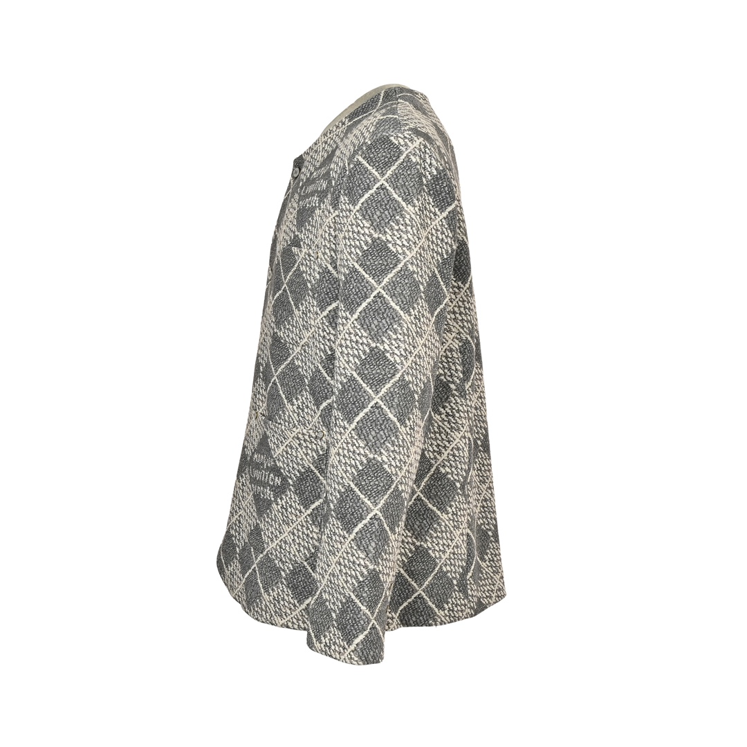 Louis Vuitton 24Fw diamond collarless jacket