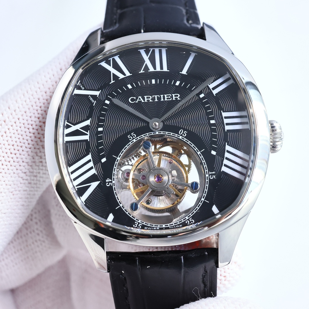 Cartier True Flywheel KF1 Rotonde de Cartier Tourbillon Cadran Love Tourbillon Watch