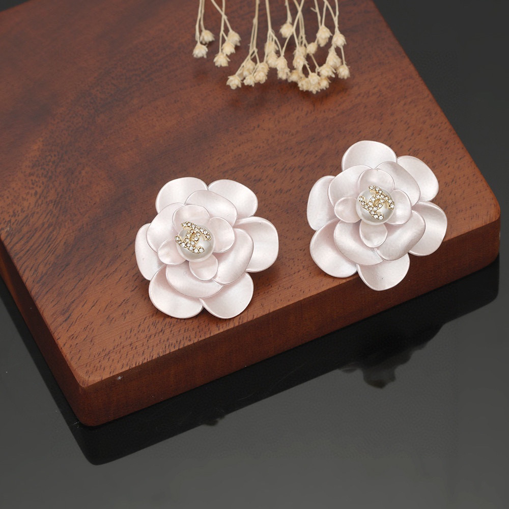 Chanel Camellia Diamond Earrings