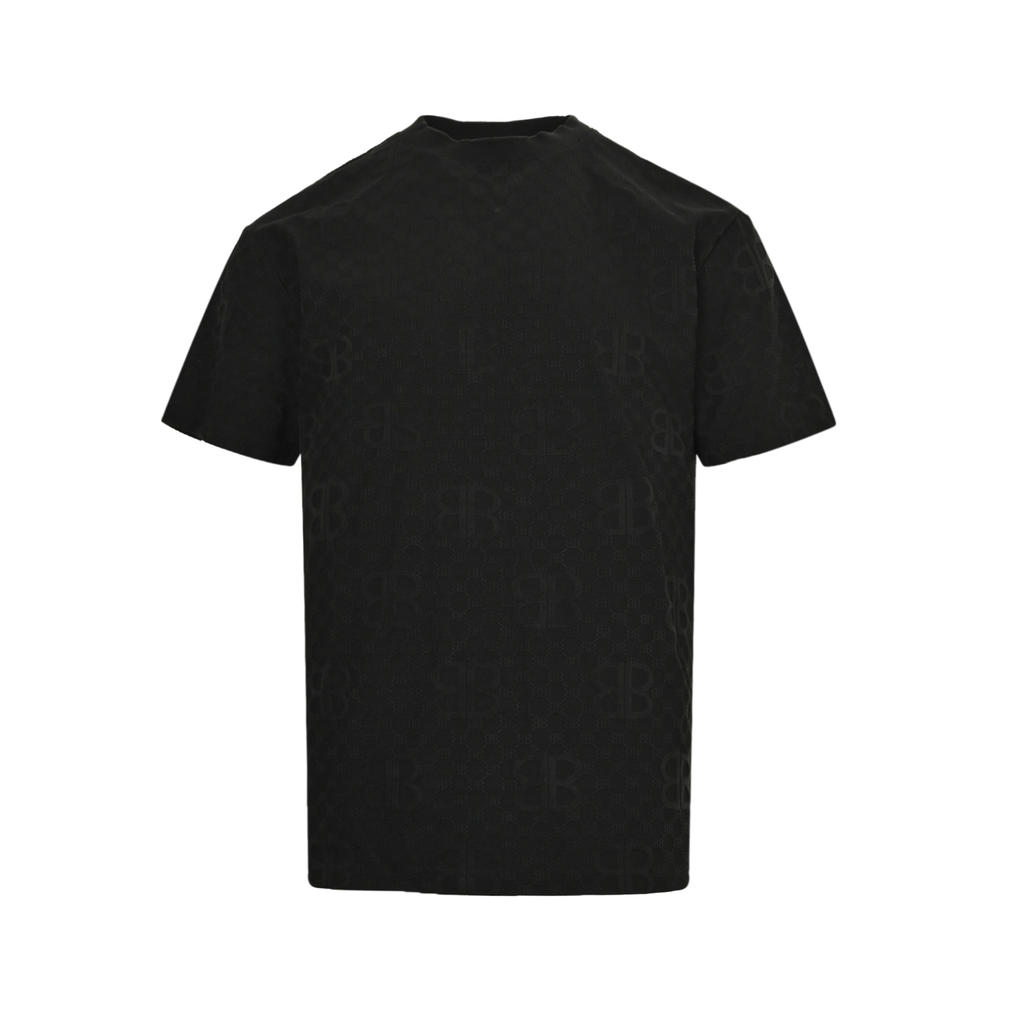 Balenciaga 25ss dark pattern full print double B jacquard short sleeve