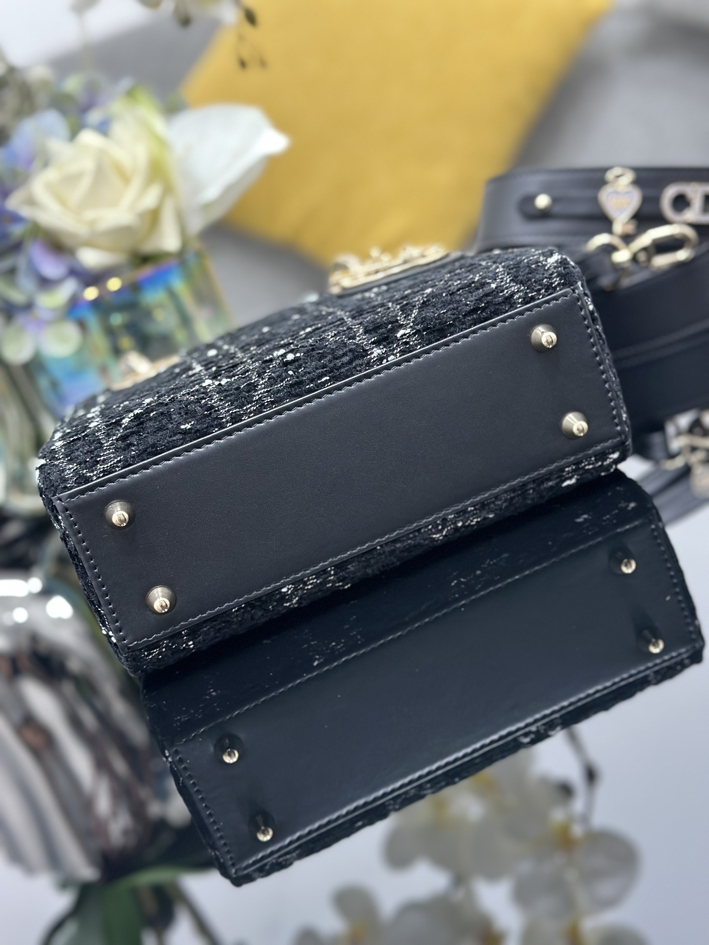 Dior Lady Dior Four-Pattern Tweed Black Cannage M0538