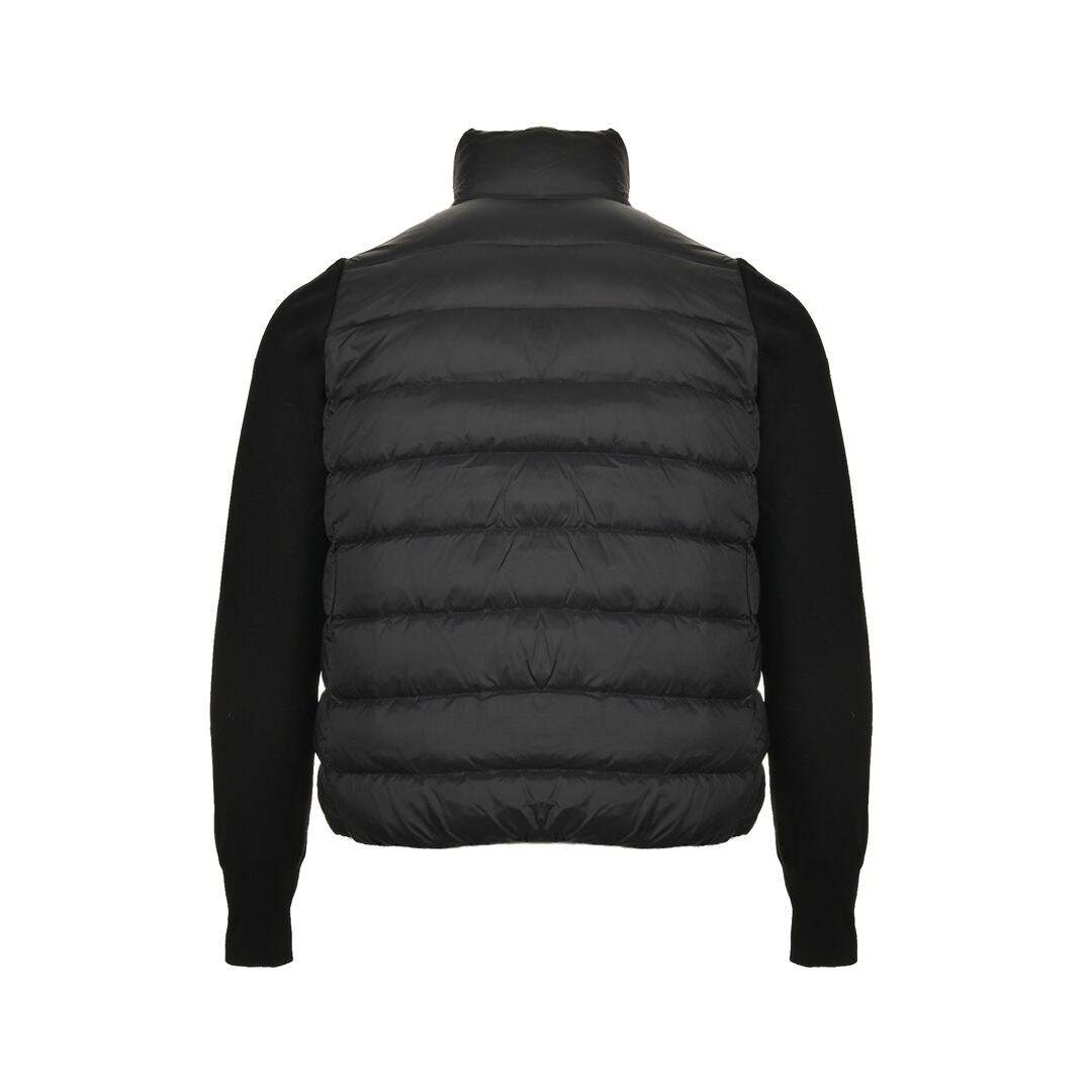 Moncler 24FW sleeve knitted patchwork lightweight down jacket
