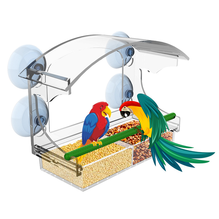 2024 New Year Promotion--Window Bird Feeders with Strong Suction Cups