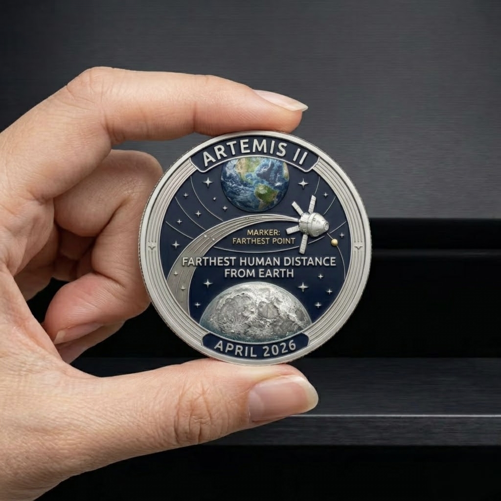 🌌 Artemis II: 252,756 Miles Record – Legacy Challenge Coin