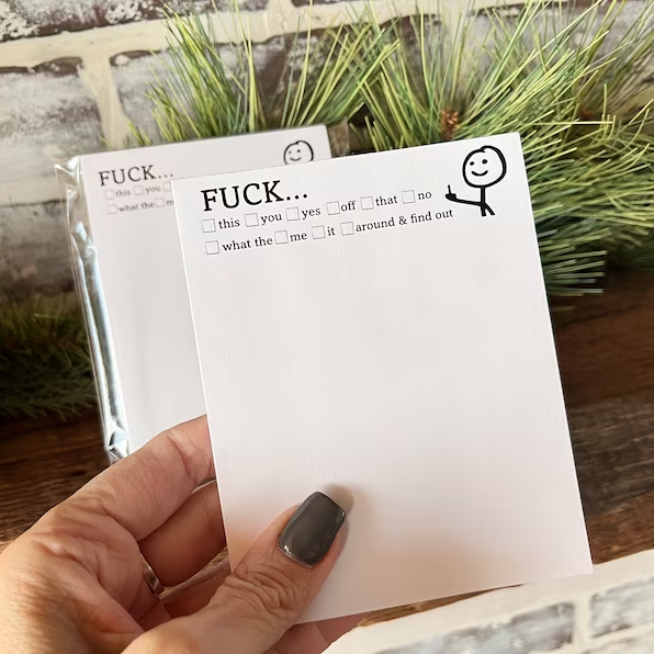 Fresh Outta Fucks Pad and Pen