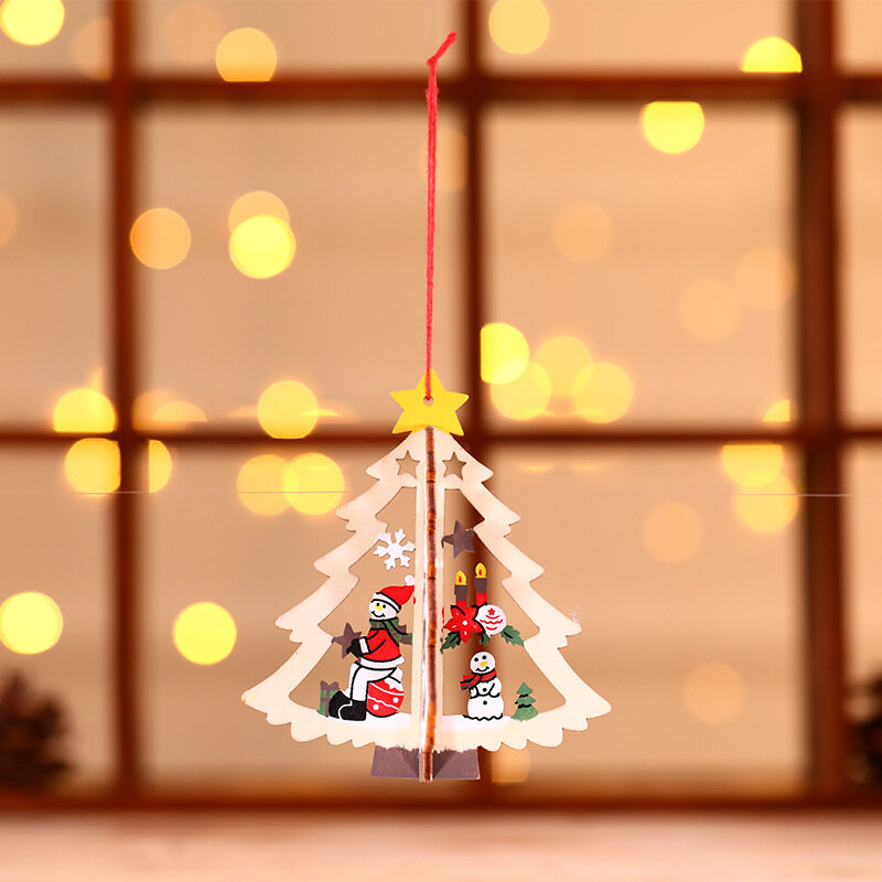(🌲Early Christmas Sale- SAVE 49% OFF)Christmas Wooden Pendant-BUY 1 GET 1 FREE TODAY!