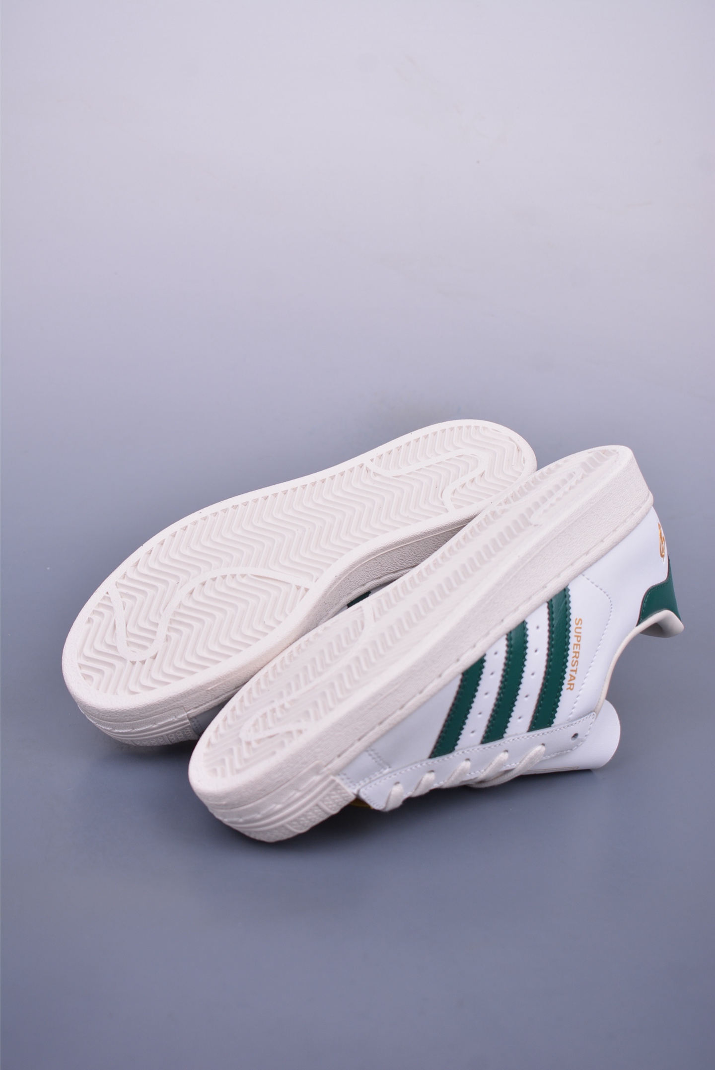 Adidas Originals Superstar II Sneakers White, Green and Gold Label EG4958