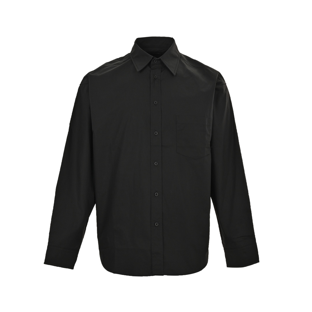 Balenciaga 24ss rhinestone-back long-sleeved shirt