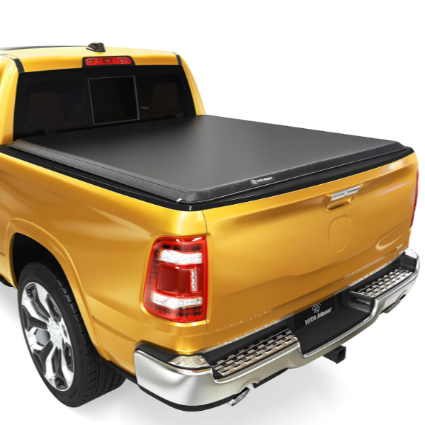 YITAMOTOR Soft Roll Up Truck Bed Tonneau Cover Compatible with 2009-2024 Dodge Ram 1500
