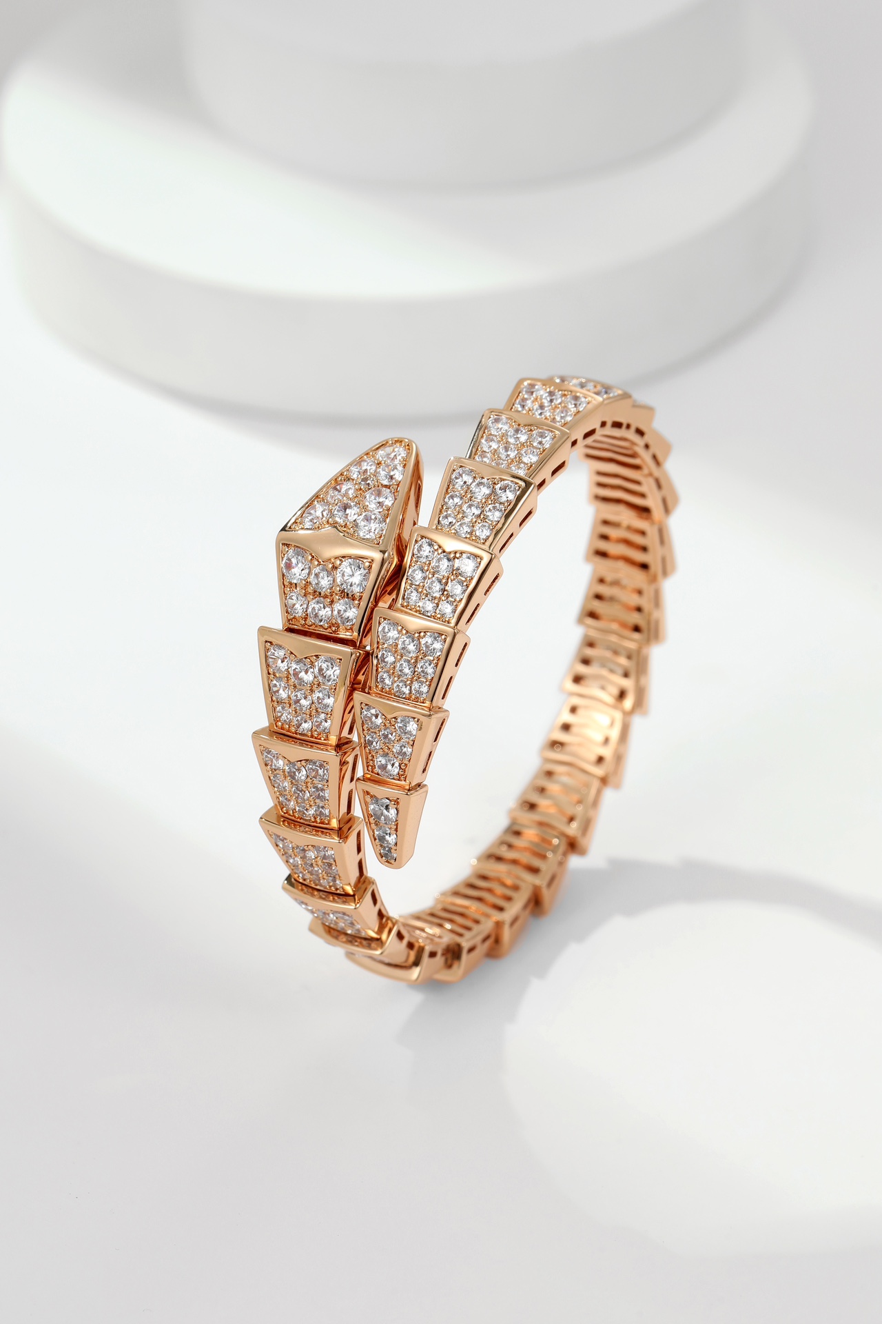 Bulgari Bulgari snake-shaped diamond bracelet