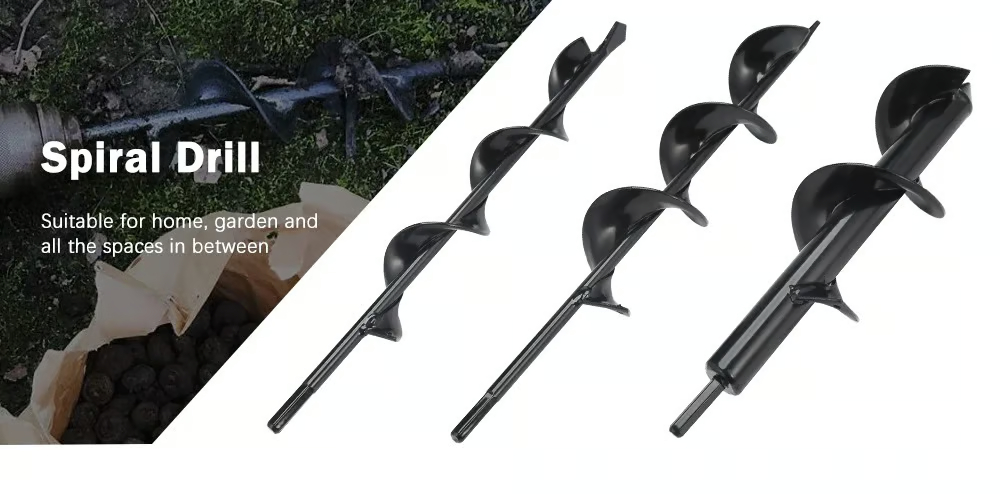 Easy Gardening Auger Spiral Drill Bit