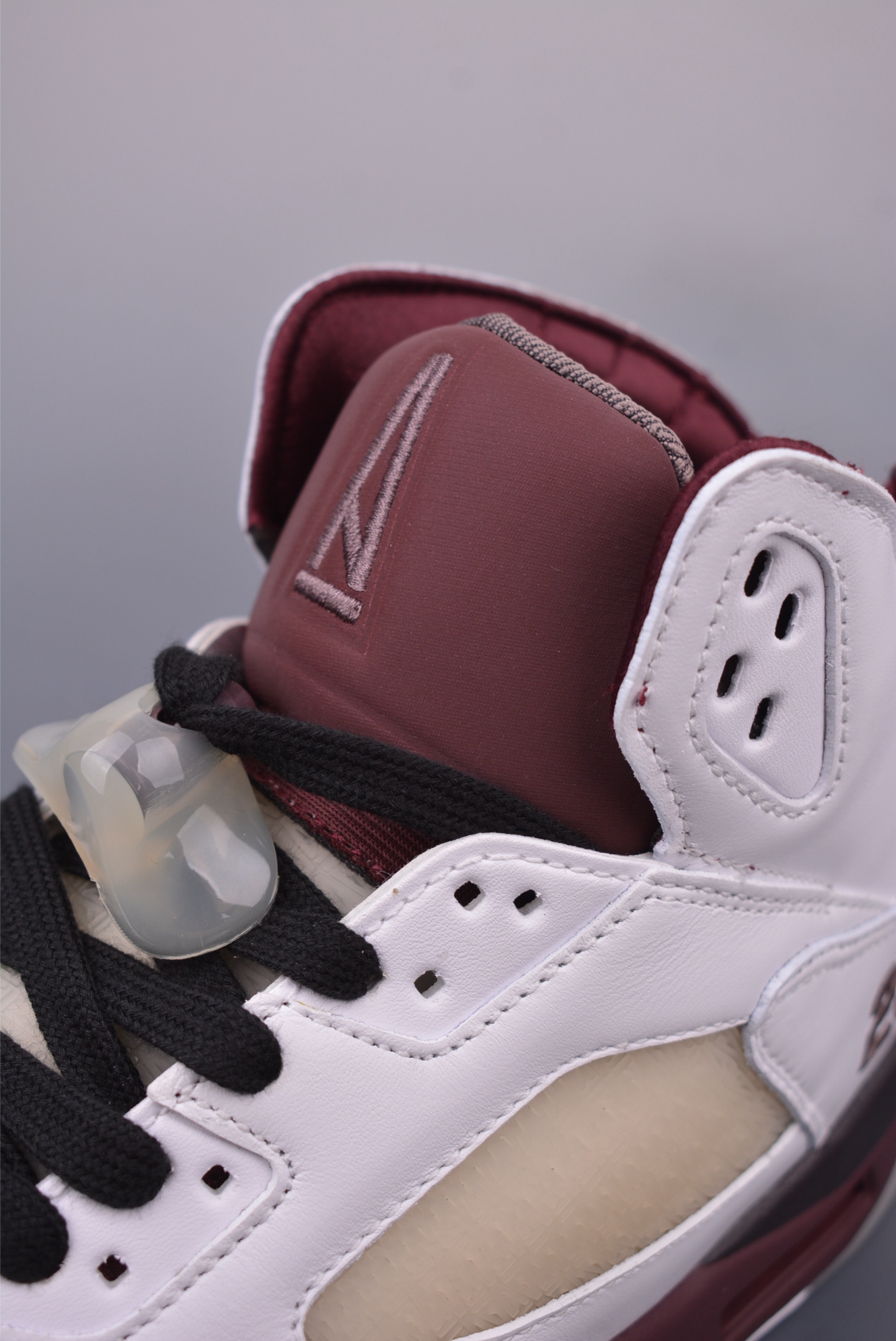 A Ma Maniére x Nike Air Jordan 5 Retro SP Basketball Shoes White Wine Red Black IB1528-100