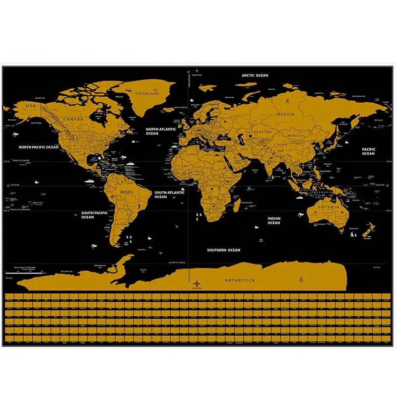 🔥Last Day 60% OFF🔥Scratch Map of the World