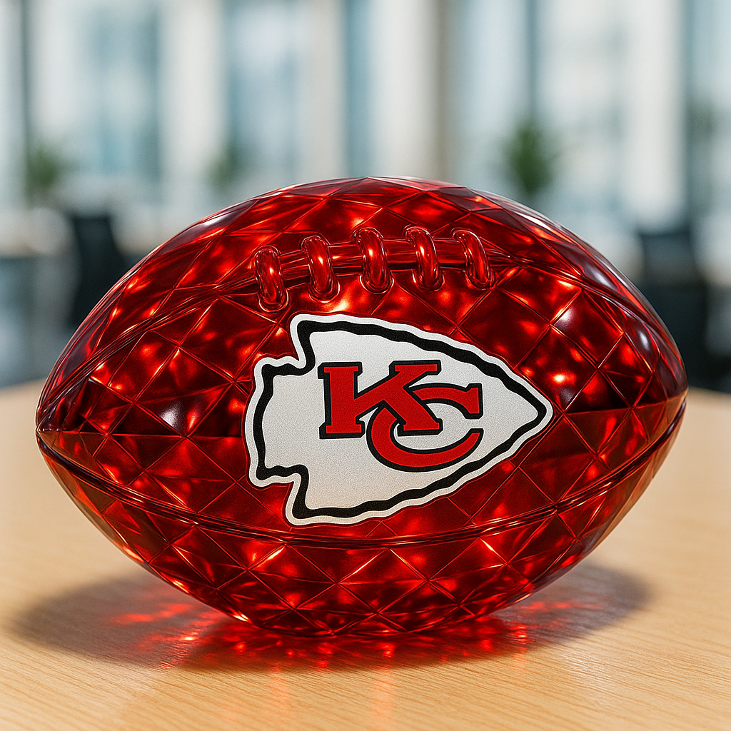 NFL Crystal Football Sculpture