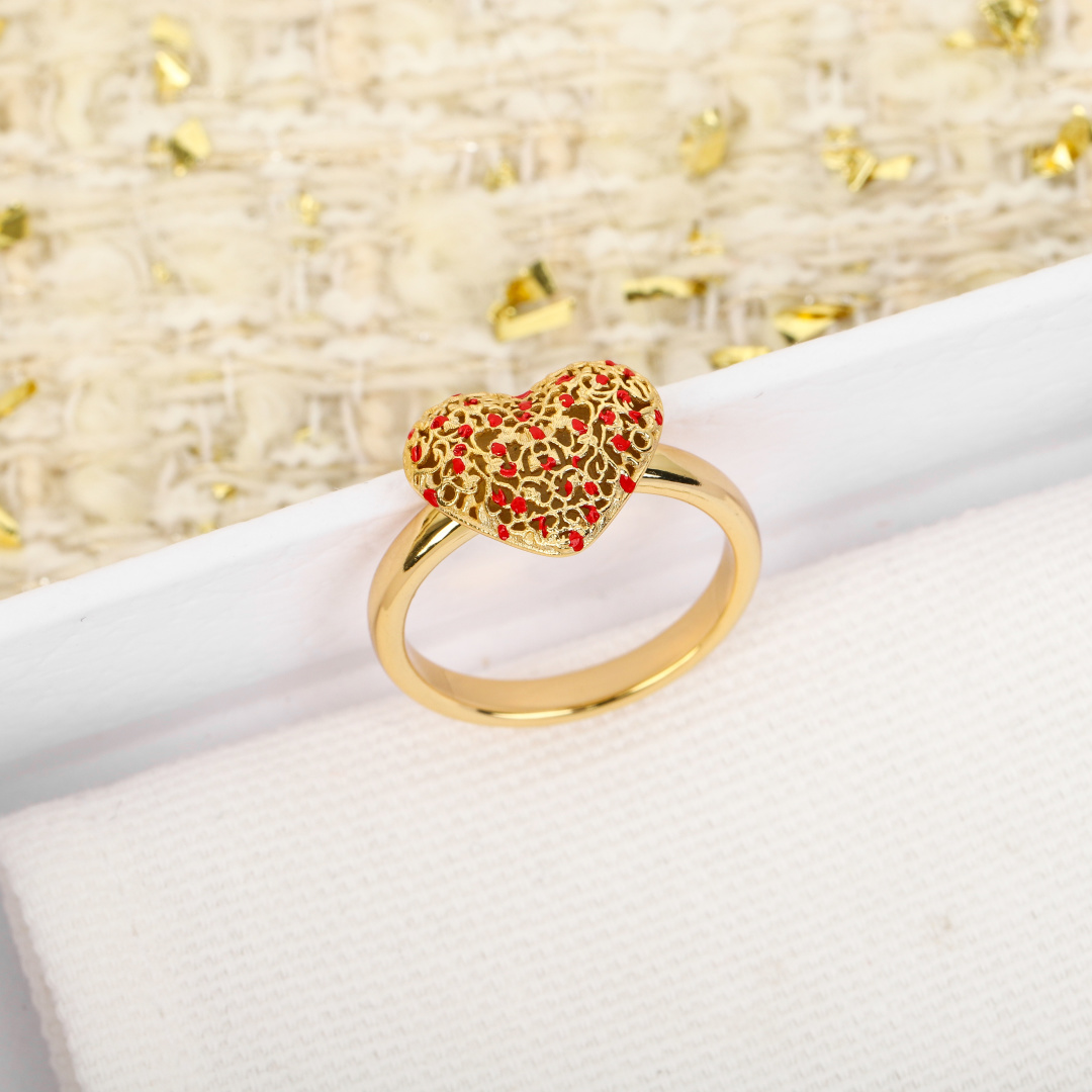 Dior Limited Edition Hollow Heart Ring