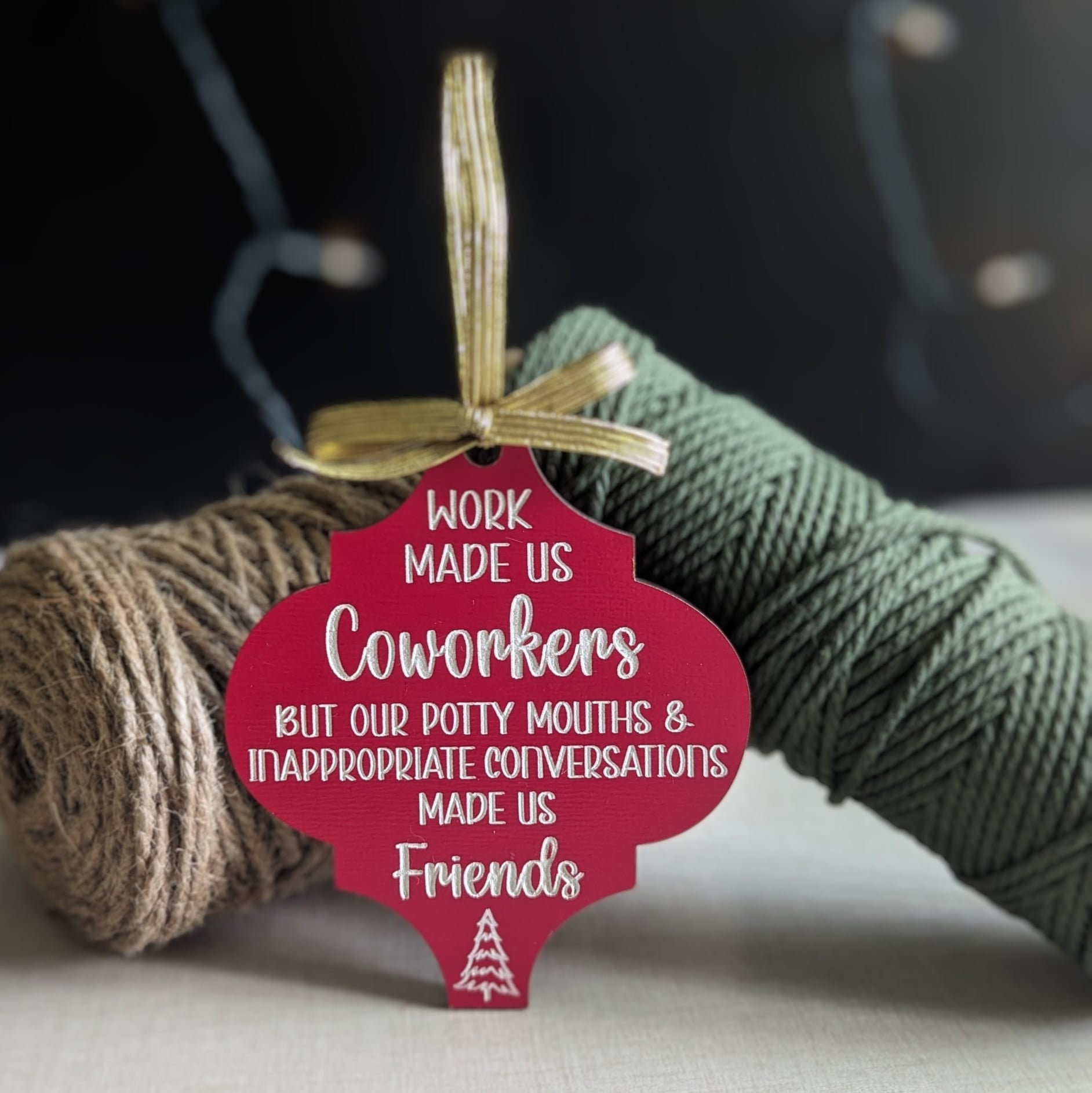 Christmas Ornament for Friends or coworkers