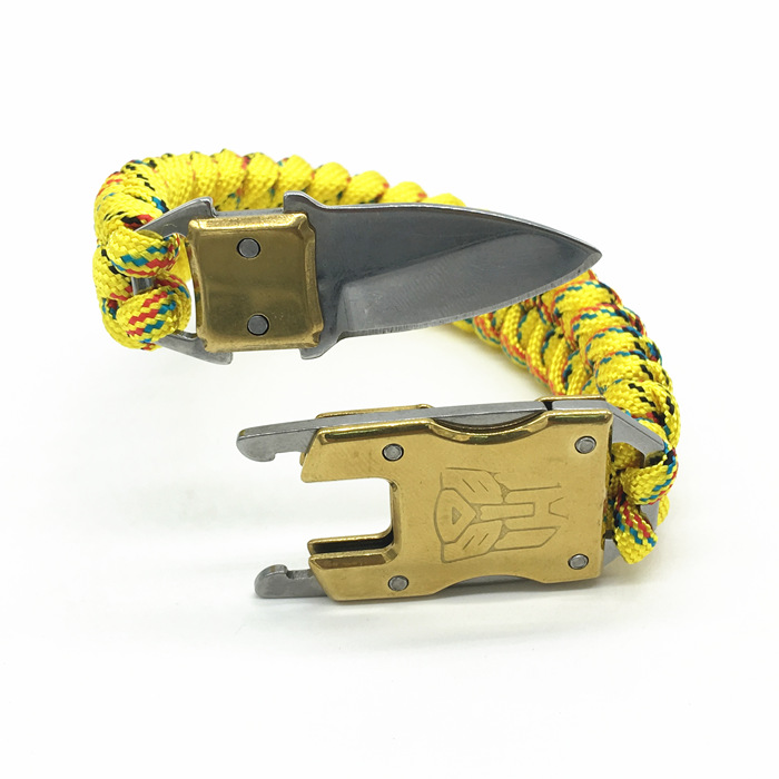 Outdoor Survival Paracord Bracelet Knife