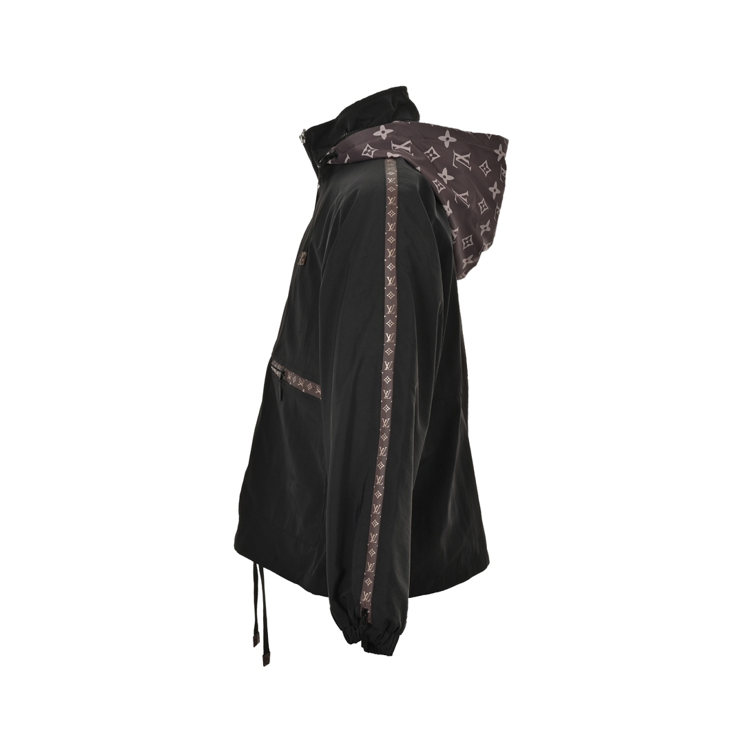 Louis Vuitton 24Fw monogram patchwork trench coat zipper jacket