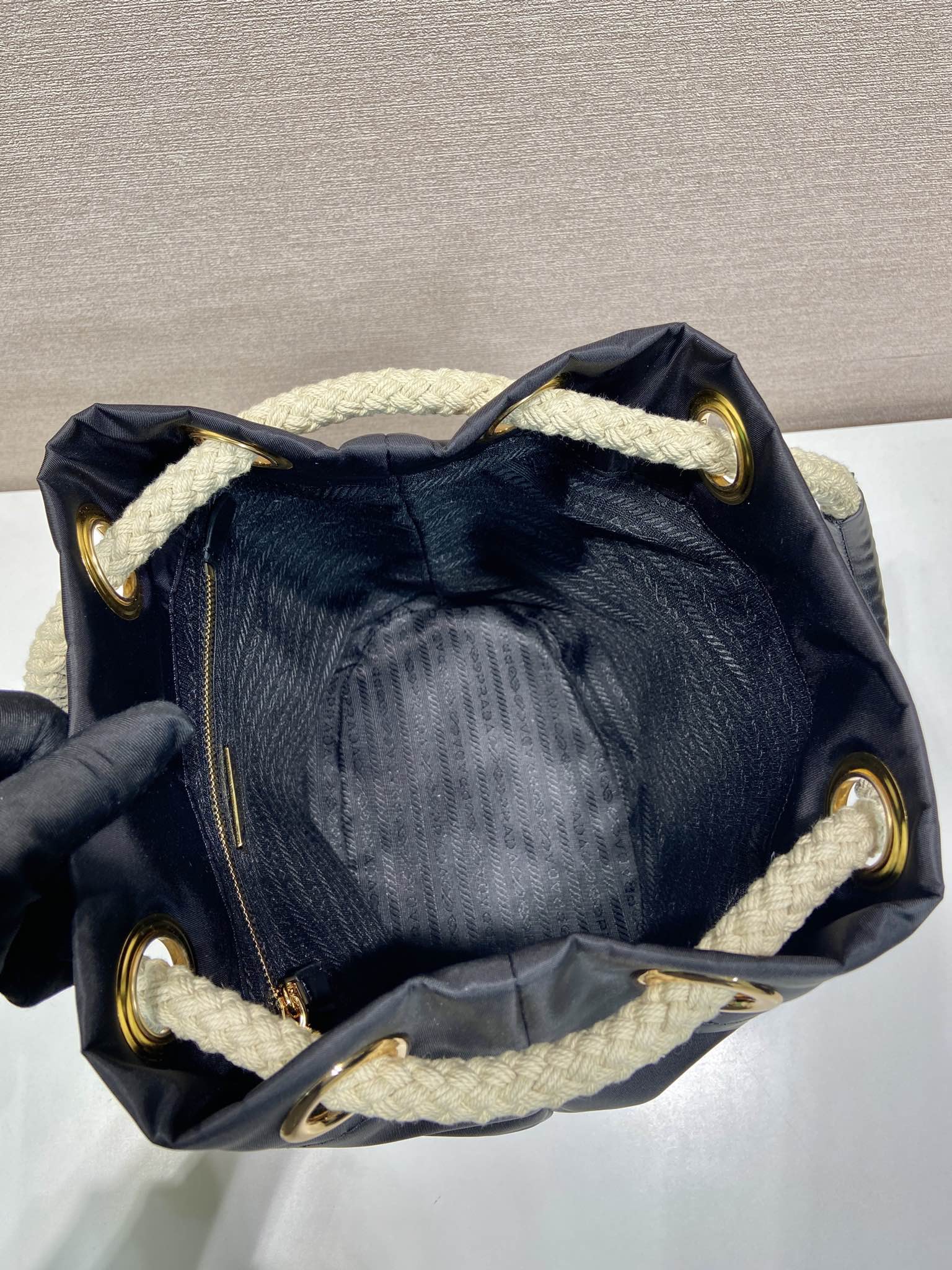 Prada Re-Nylon Nylon Handbag 1BE082