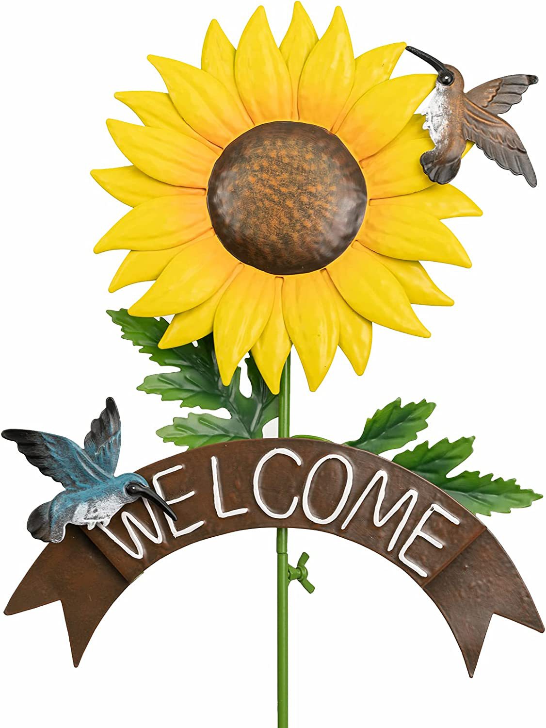 Metal sunflower Garden Stakes/Welcome Door Sign