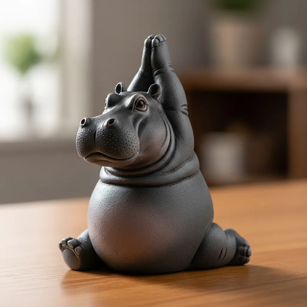 🦛✨Clumsy Yoga Master Hippo