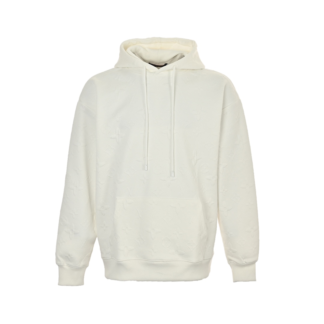 Louis Vuitton 24Fw all-over print jacquard hooded sweatshirt