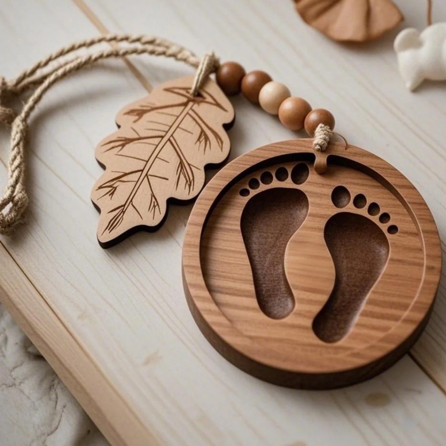🎁Wooden Memorial Ornaments - Cherish Precious Memories!✨