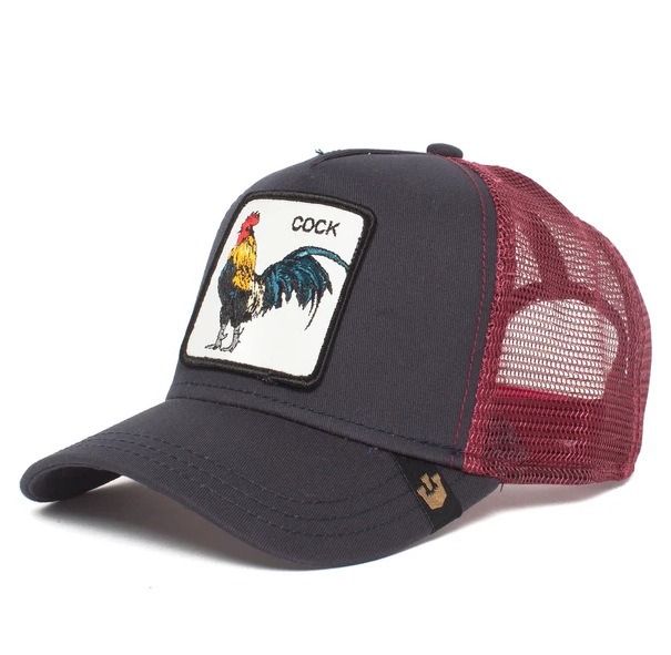 Animal embroidered baseball cap, breathable sun hat