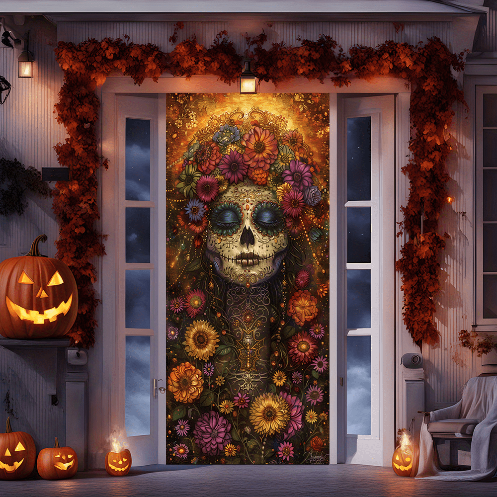 Spooky Nights Halloween Door Tapestry