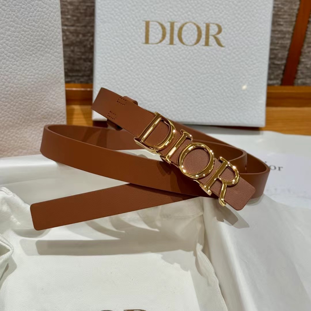 Dior Cowhide Women's Belt 2.0CM Width