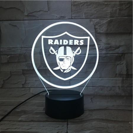 RAIDERS 3D LED LIGHT LAMP