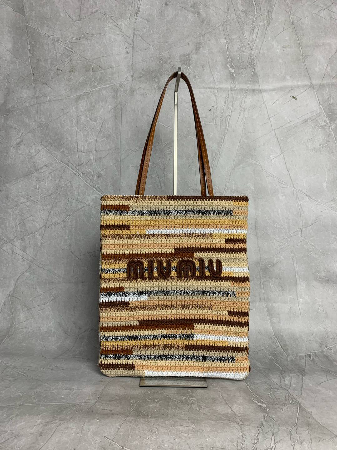 Miu Miu vertical embroidered handbag 5BG248