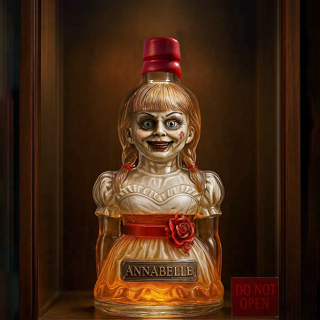 👁️‍🗨️ Annabelle Whiskey Bottle — The Possessed Pour You’ll Never Forget