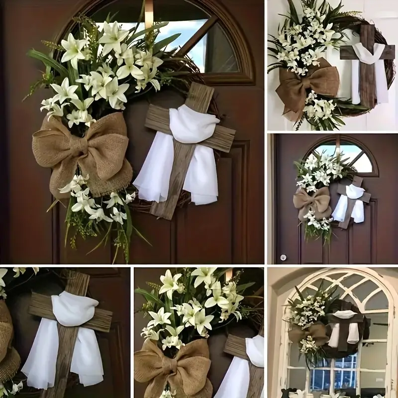Easter Cross Wreath Decorations