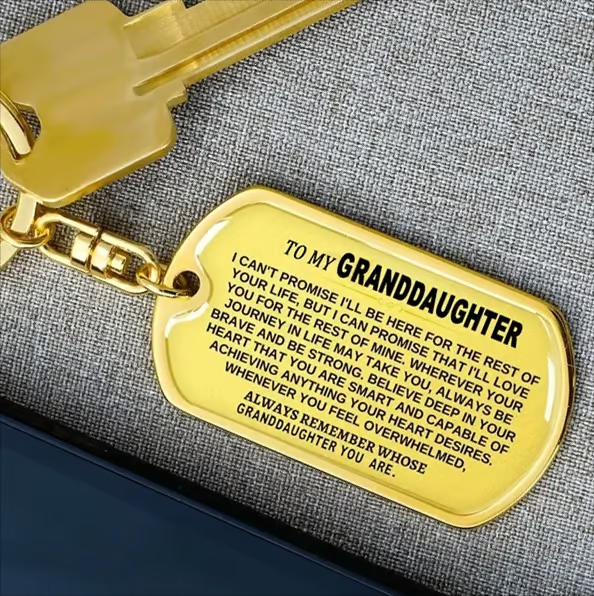 🎁Last Day 49%--🔥 To My Grandchildren - Remember Whose Grandchildren You Are - Unique Keychain 11 Reviews
