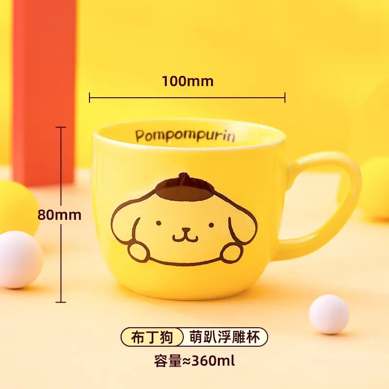 Sanrio Cute Ceramic Coffee Mug Christmas Birthday Novelty Gifts for Women Kid