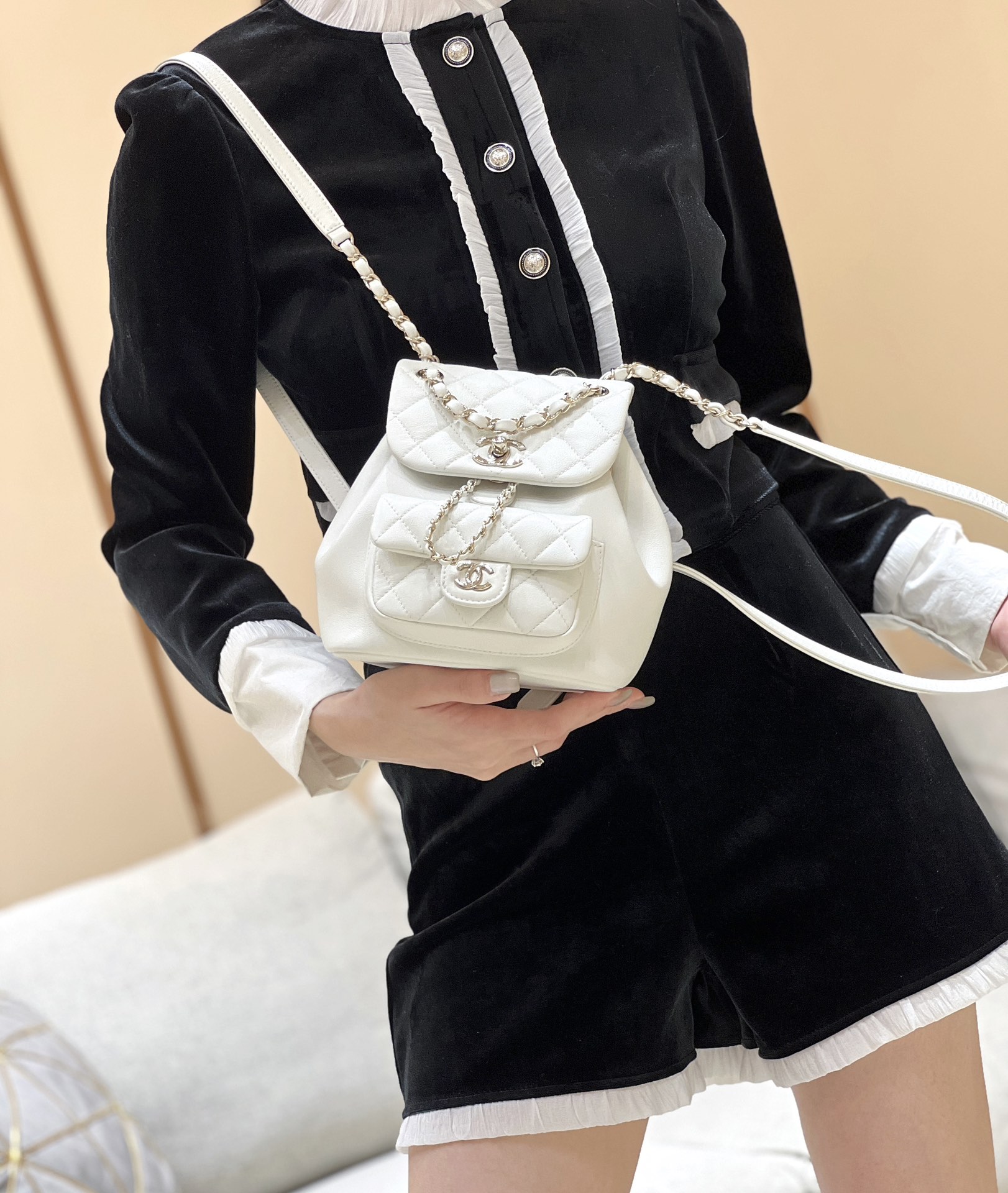 Chanel 24S duma small backpack AS2908