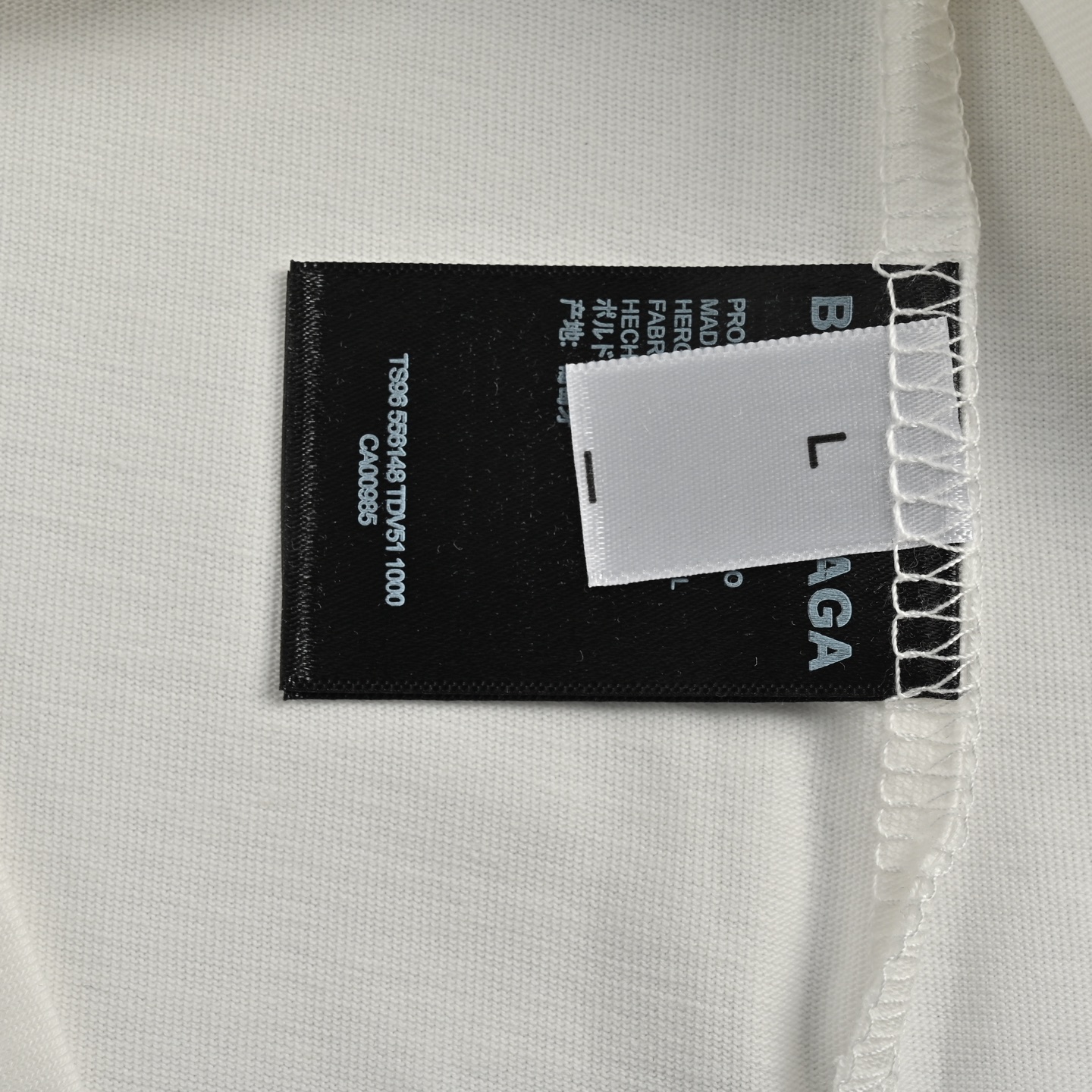 Balenciaga 25ss 3M small logo embroidered short sleeve