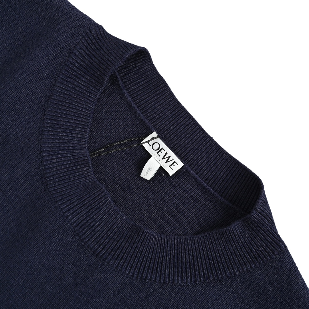 Loewe 24Fw Embossed Anagram Crew Neck Sweater