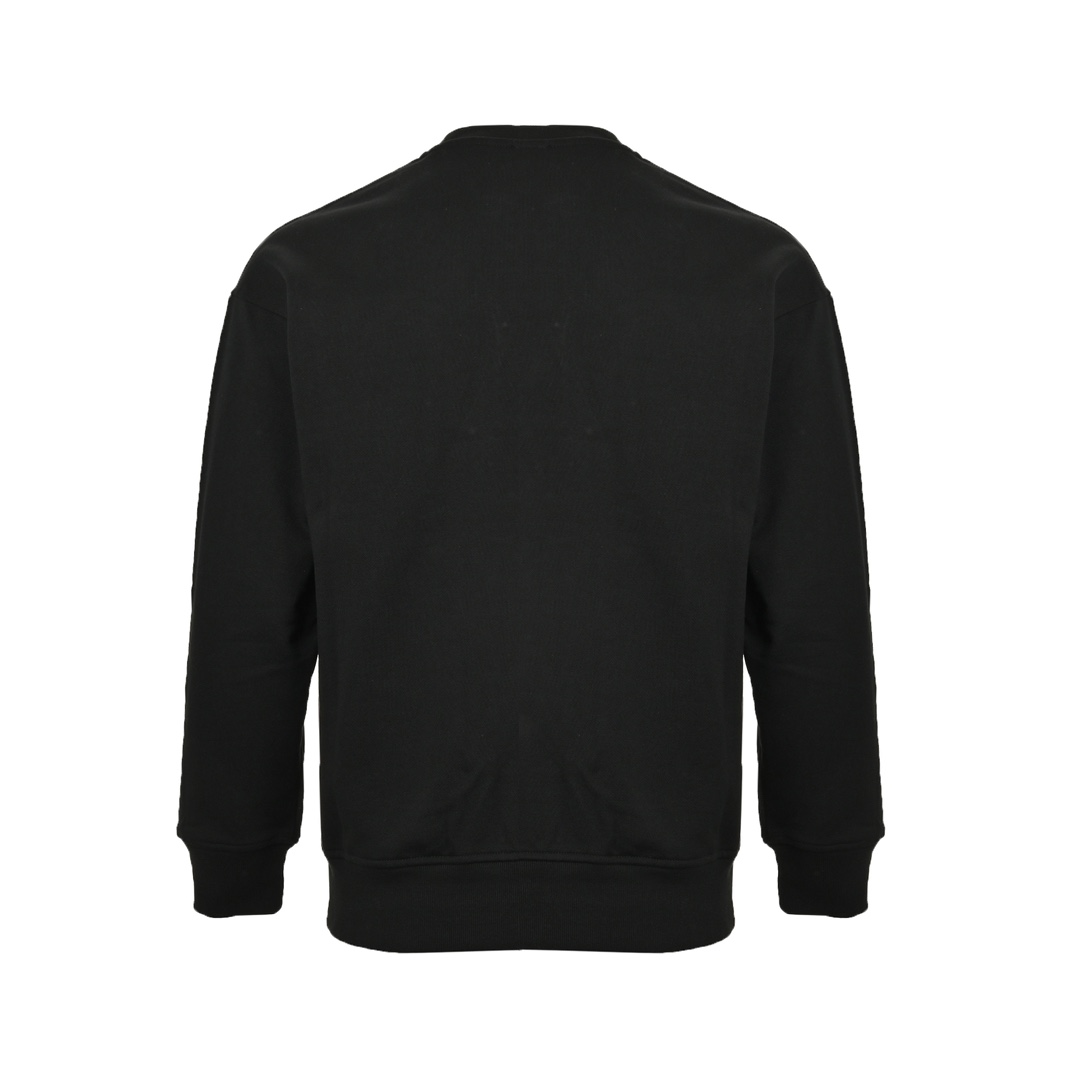 Fendi 24Fw FF leather trim zip pocket crew neck sweatshirt