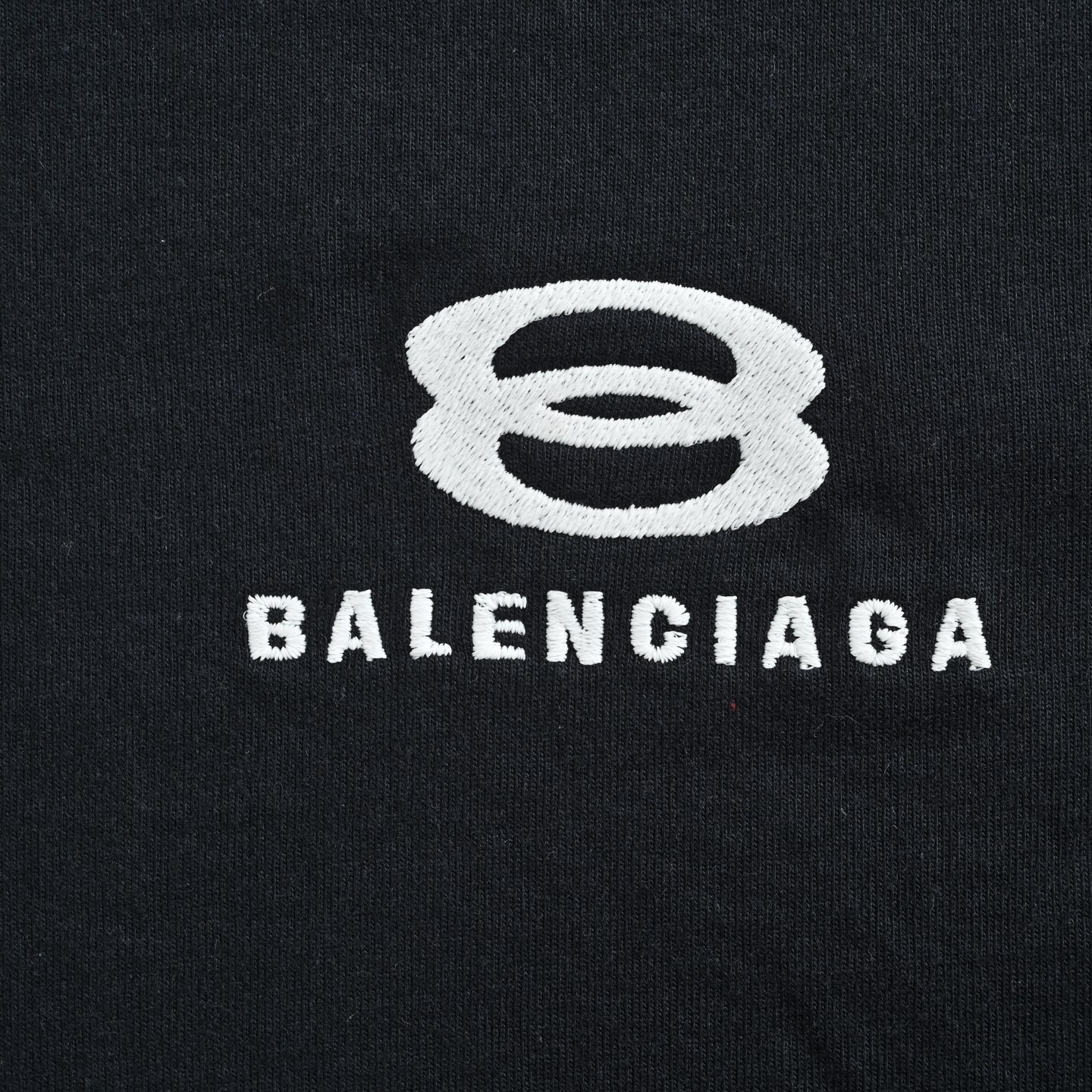 Balenciaga 25ss shoulder strap double ring embroidered short sleeves