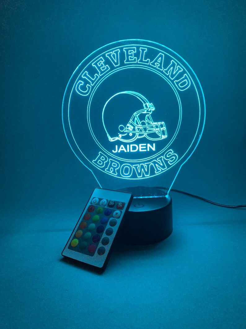 CLEVELAND BROWNS 3D LAMP PERSONALIZED