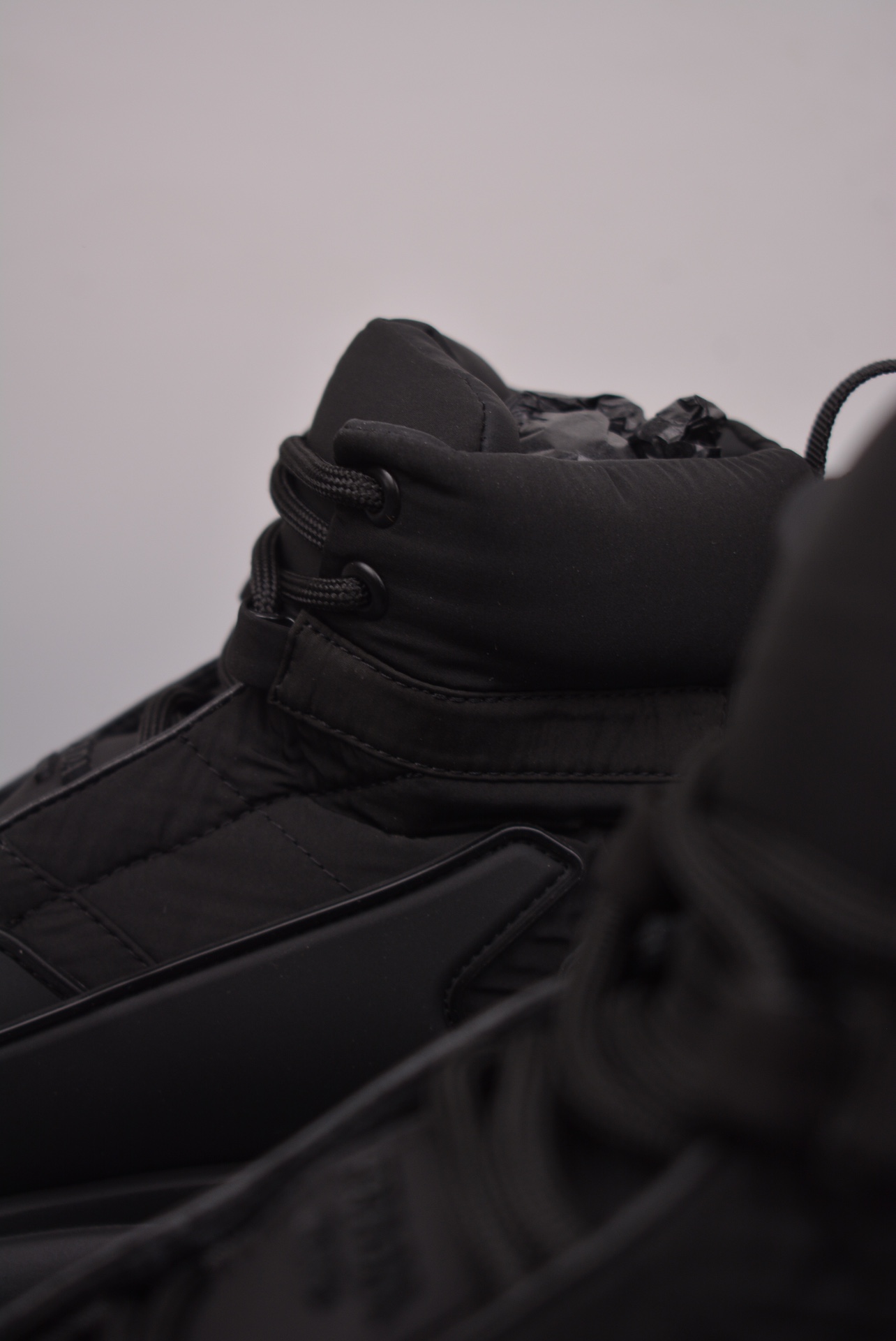 Prada Downtown High Top Sneakers Black
