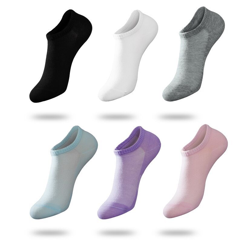 Thin Antibacterial Candy-colored Low Cut Short Tube Women's Socks