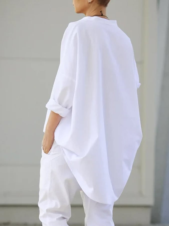 Women's loose, comfortable and versatile linen casual T-shirt