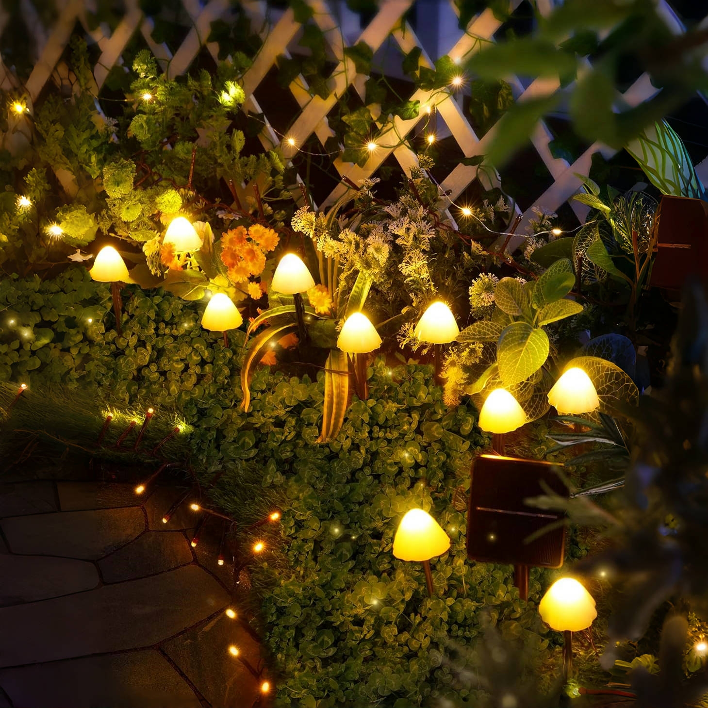 🔥Last Day 50% OFF🔥Set of 10pcs Solar Mushroom Garden Lights