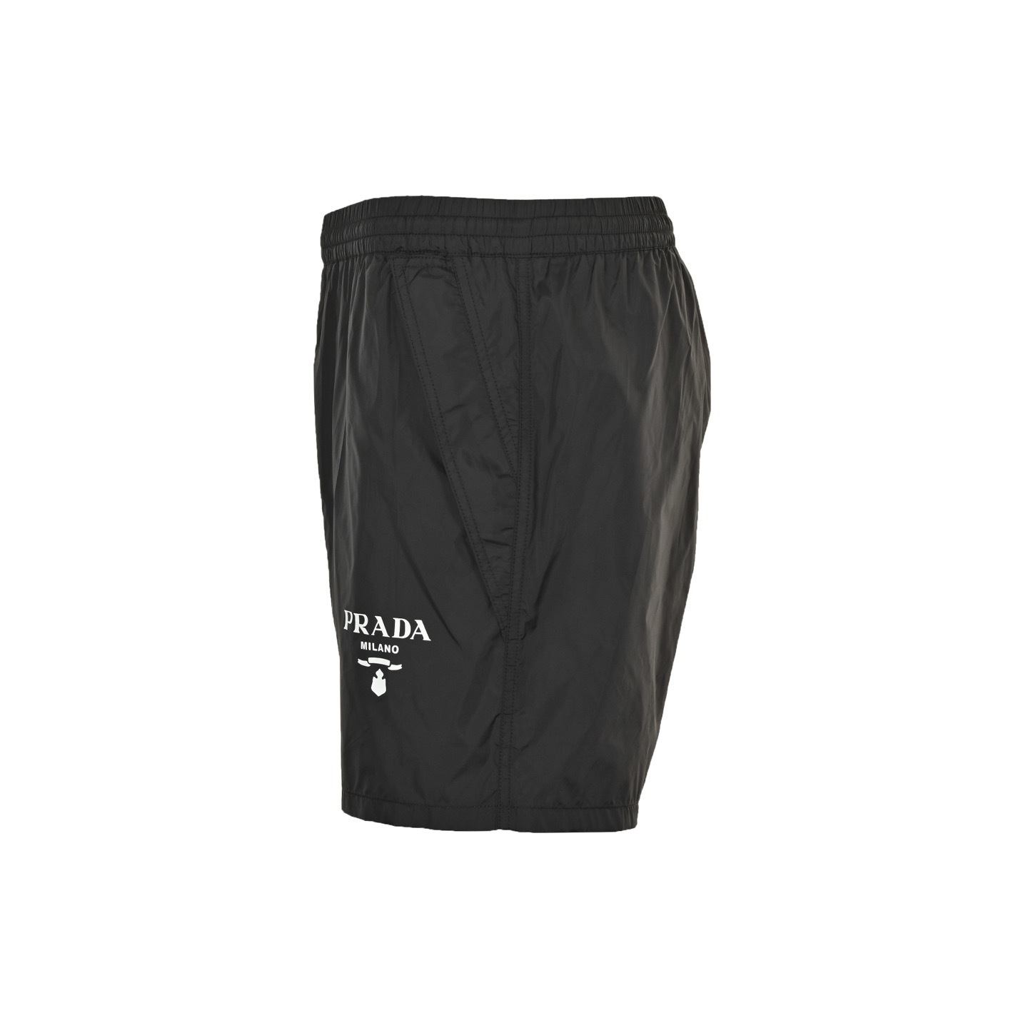 Prada 25ss printed logo nylon shorts