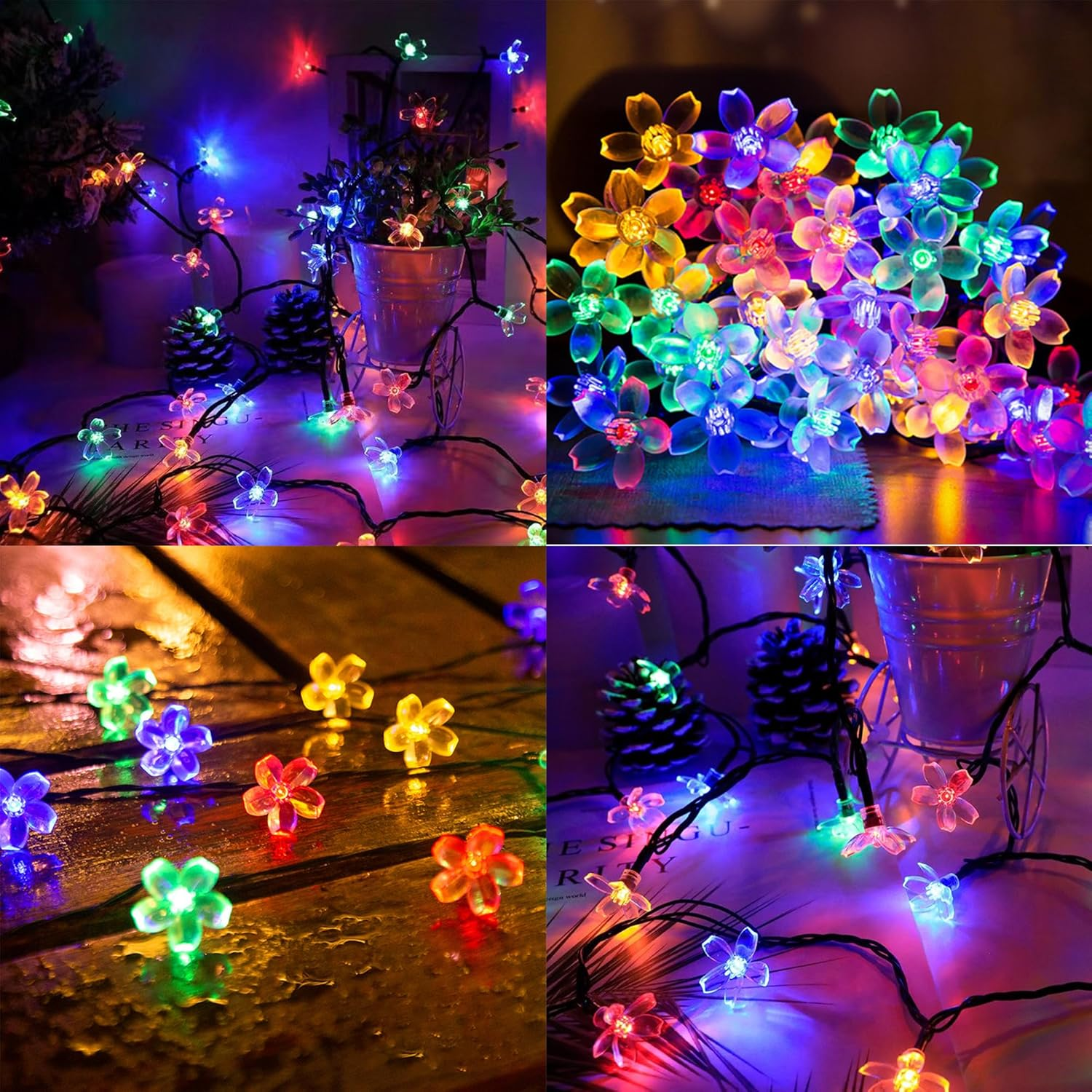 🔥ON SALE - 50% OFF🔥26FT 60 LED Flower Solar String Lights