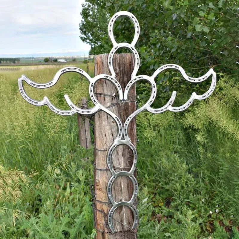 💝Valentine's Day Handmade Horseshoe Angel Cross Memorial Gift